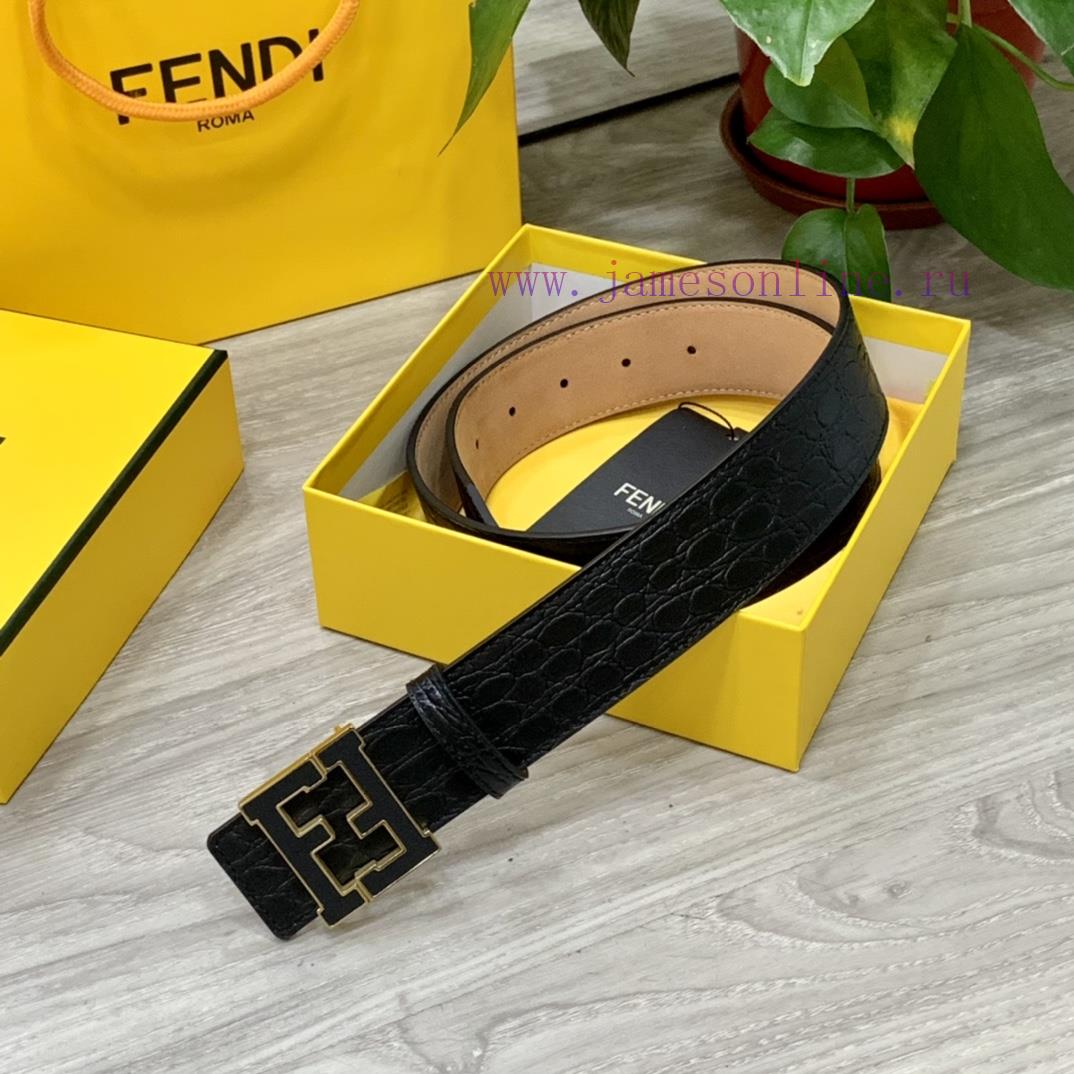 Comes with a complete gift boxFENDL 40MM wide double-sided original calf leather with a sing f0ndy7sd - Image 2
