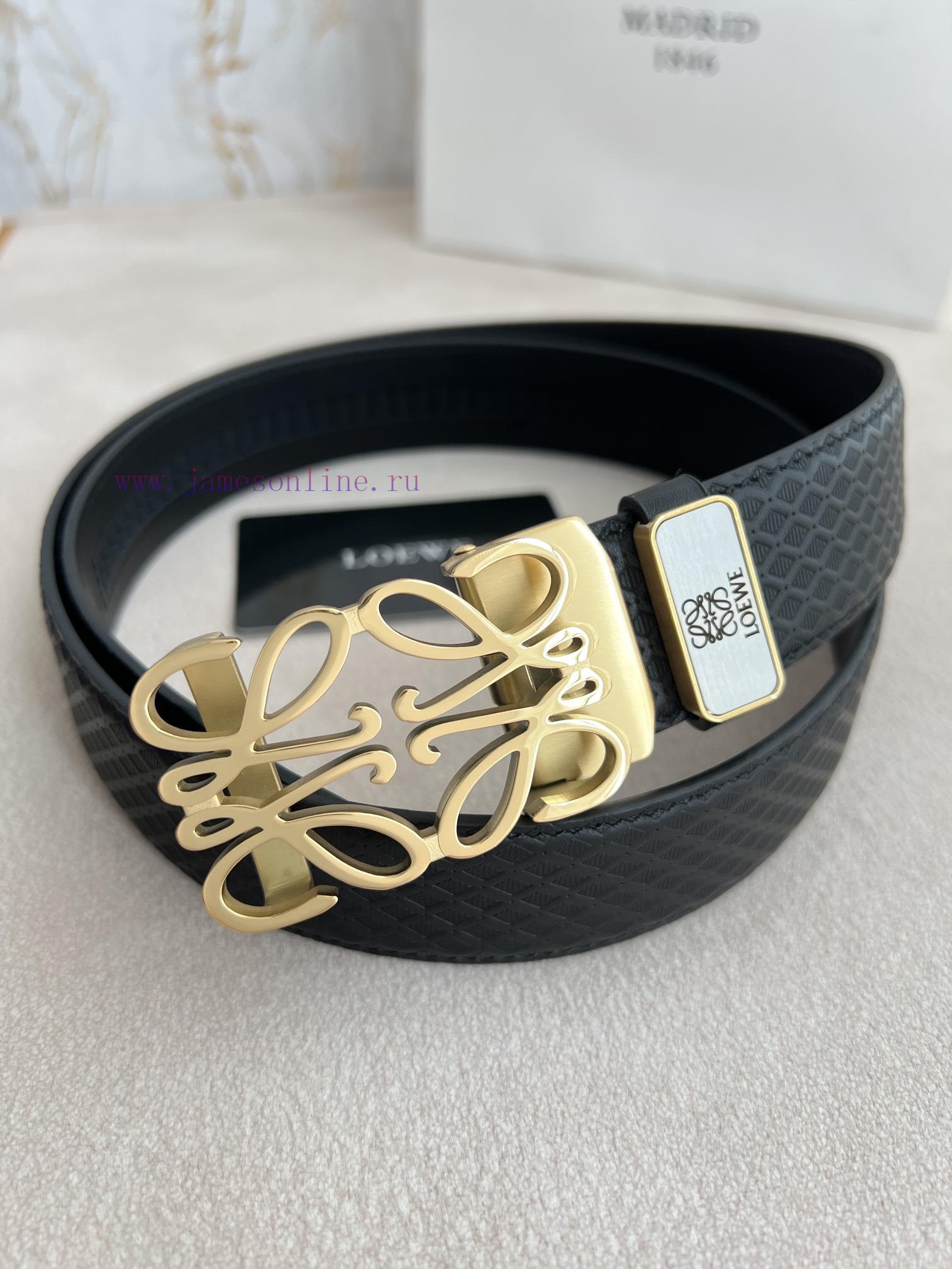 Luo Yiwei Loewe Belt ️ Automatic BeltPure steel material glossy automatic buckle, automatic yxhusvzc