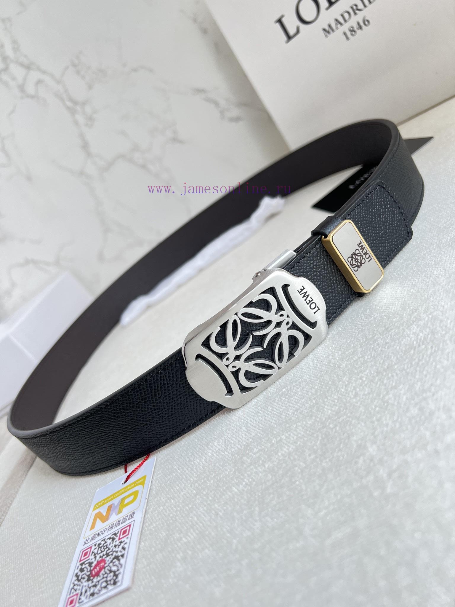 Luo Yiwei Loewe Belt ️ Automatic BeltPure steel material glossy automatic buckle, automatic 9564q02q - Image 4