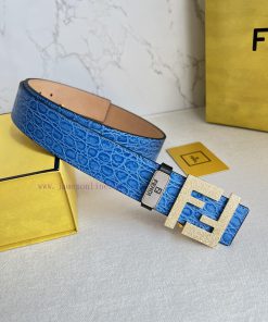 Fendi FENDI ️ Belt and beltBuckle, original classic pure copper boutique letter buckle, phot 37fb30xw