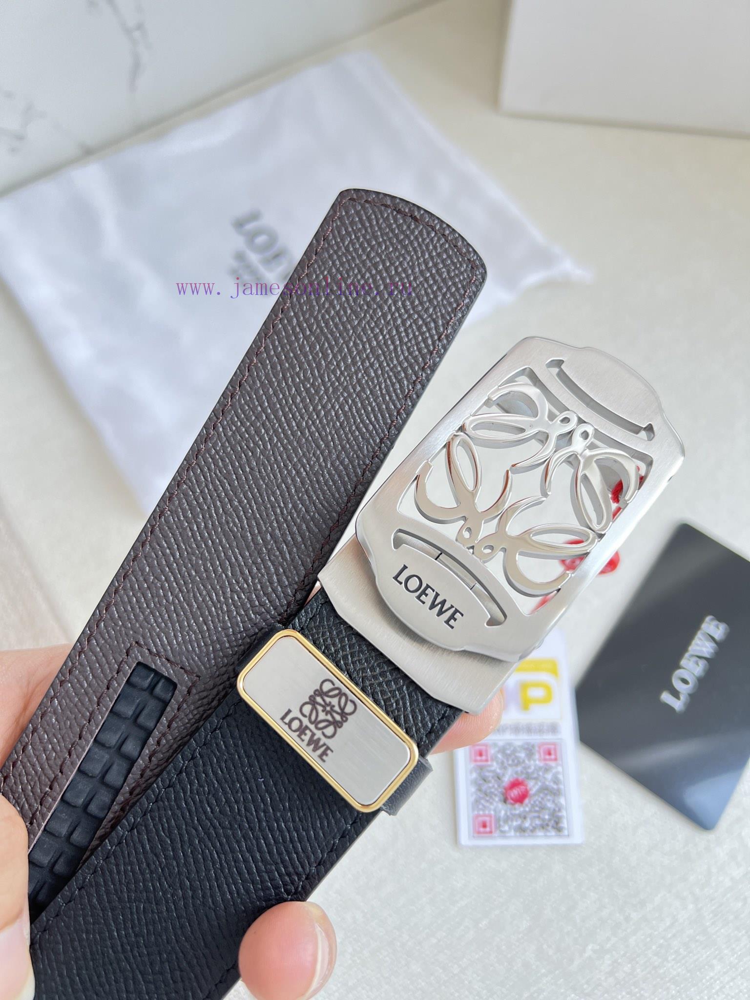 Luo Yiwei Loewe Belt ️ Automatic BeltPure steel material glossy automatic buckle, automatic 9564q02q - Image 7