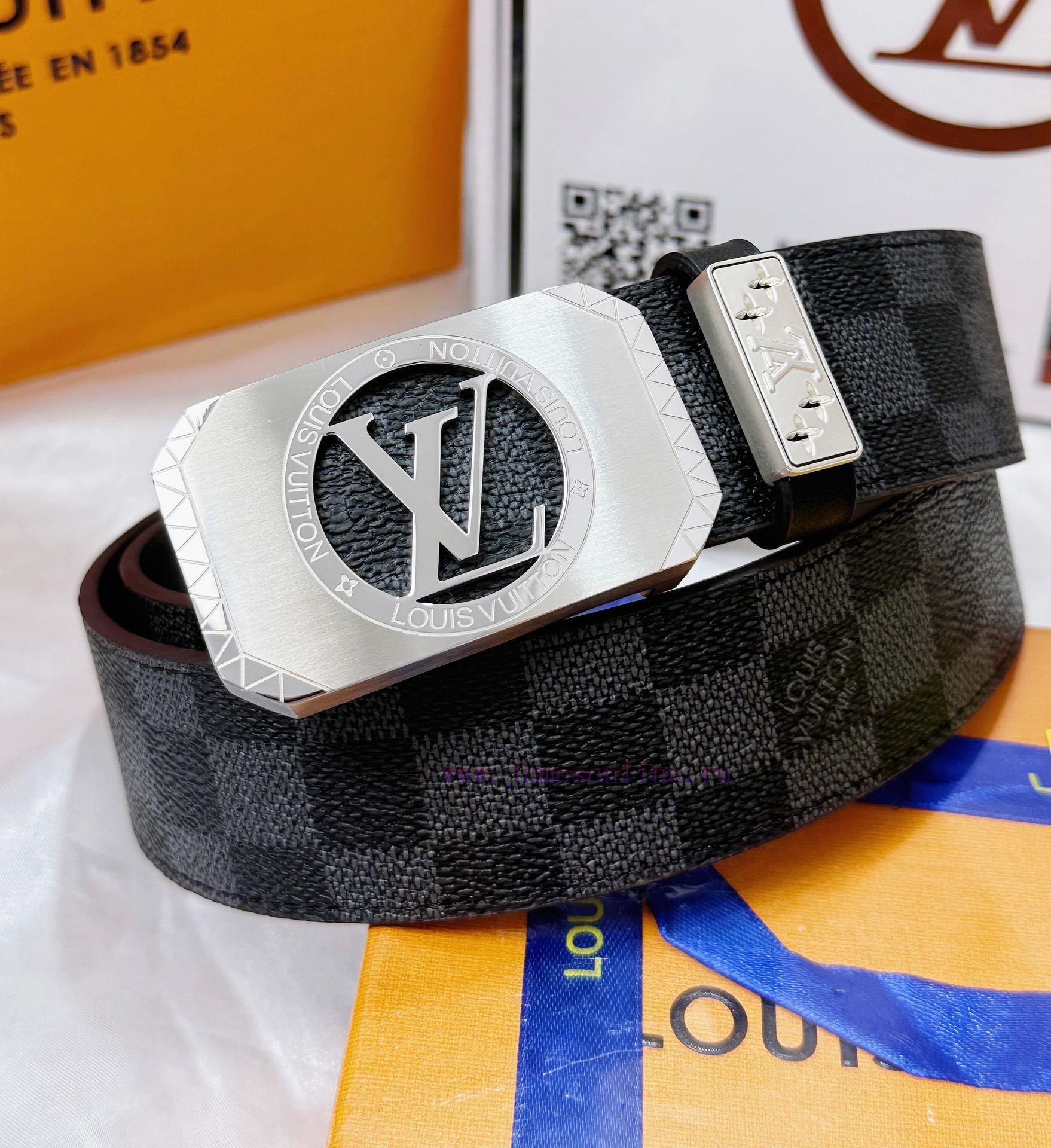 Belt LV Louis Vuitton's top tier replicaThe waistband is made of 100% cowhide, ensuring genu hxj421g9 - Image 3