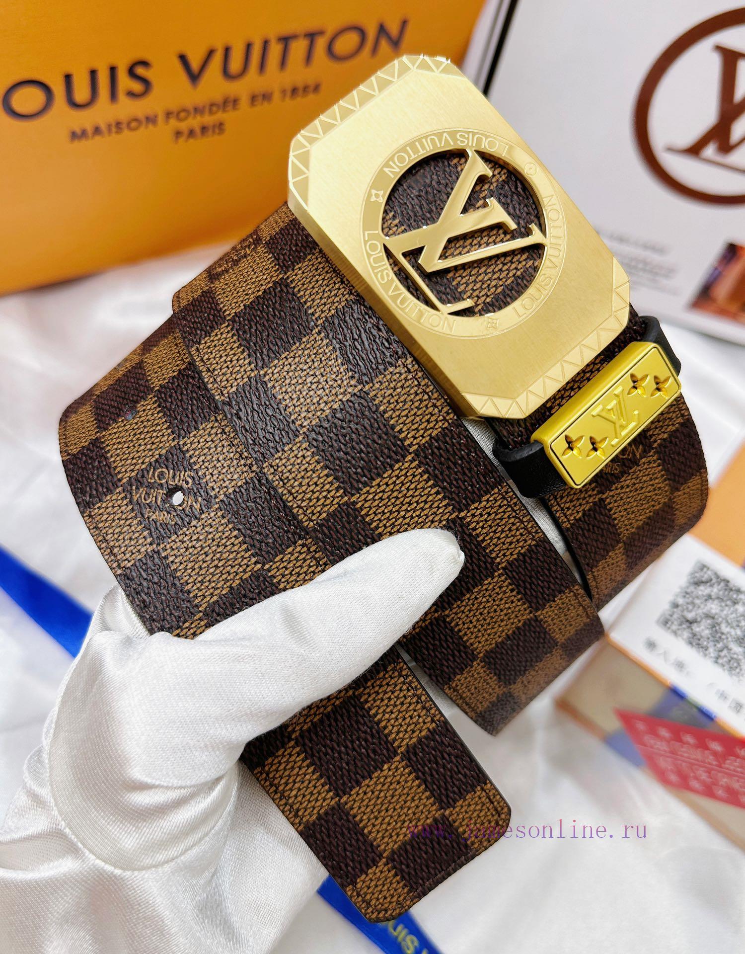 Belt LV Louis Vuitton's top tier replicaThe waistband is made of 100% cowhide, ensuring genu 96odj9ii - Image 3