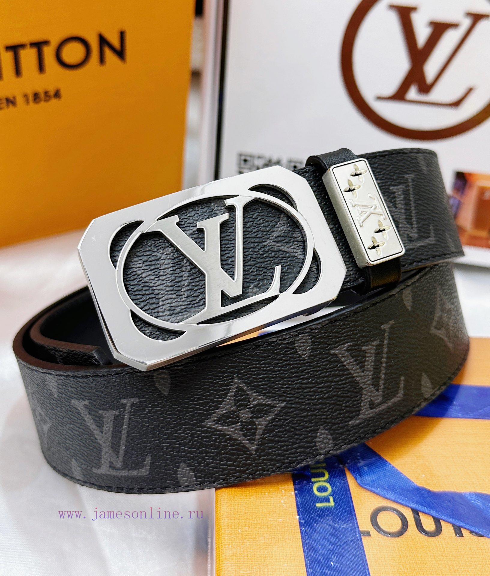 Belt LV Louis Vuitton's top tier replicaThe waistband is made of 100% cowhide, ensuring genu 3s9etrni - Image 2
