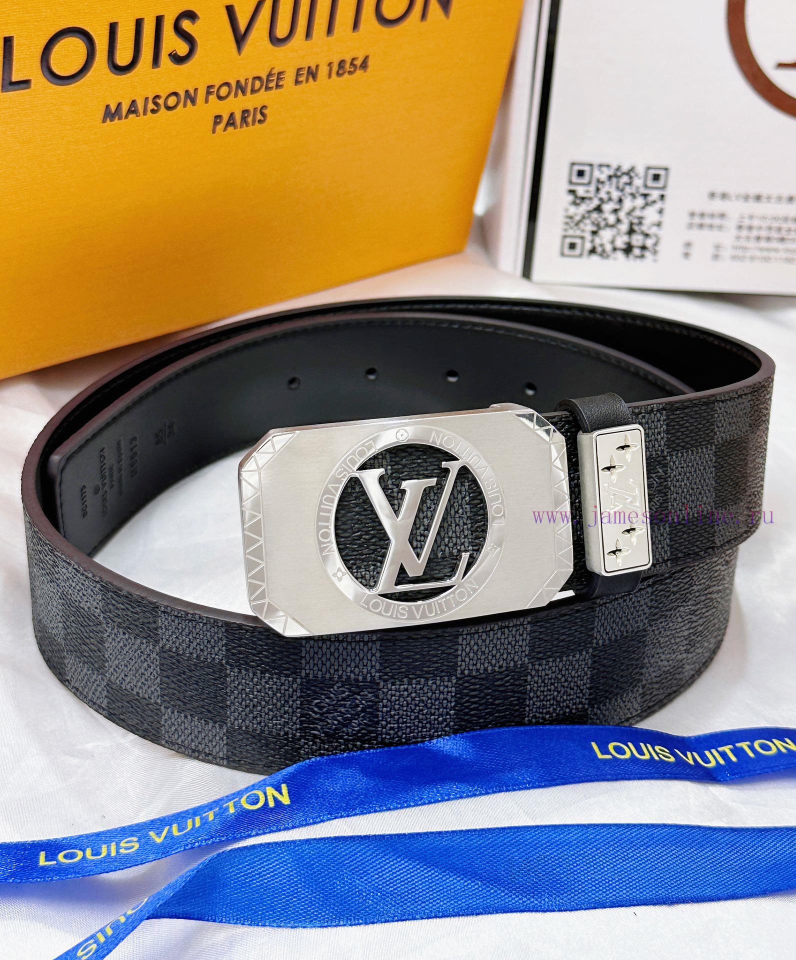 Belt LV Louis Vuitton's top tier replicaThe waistband is made of 100% cowhide, ensuring genu hxj421g9 - Image 5