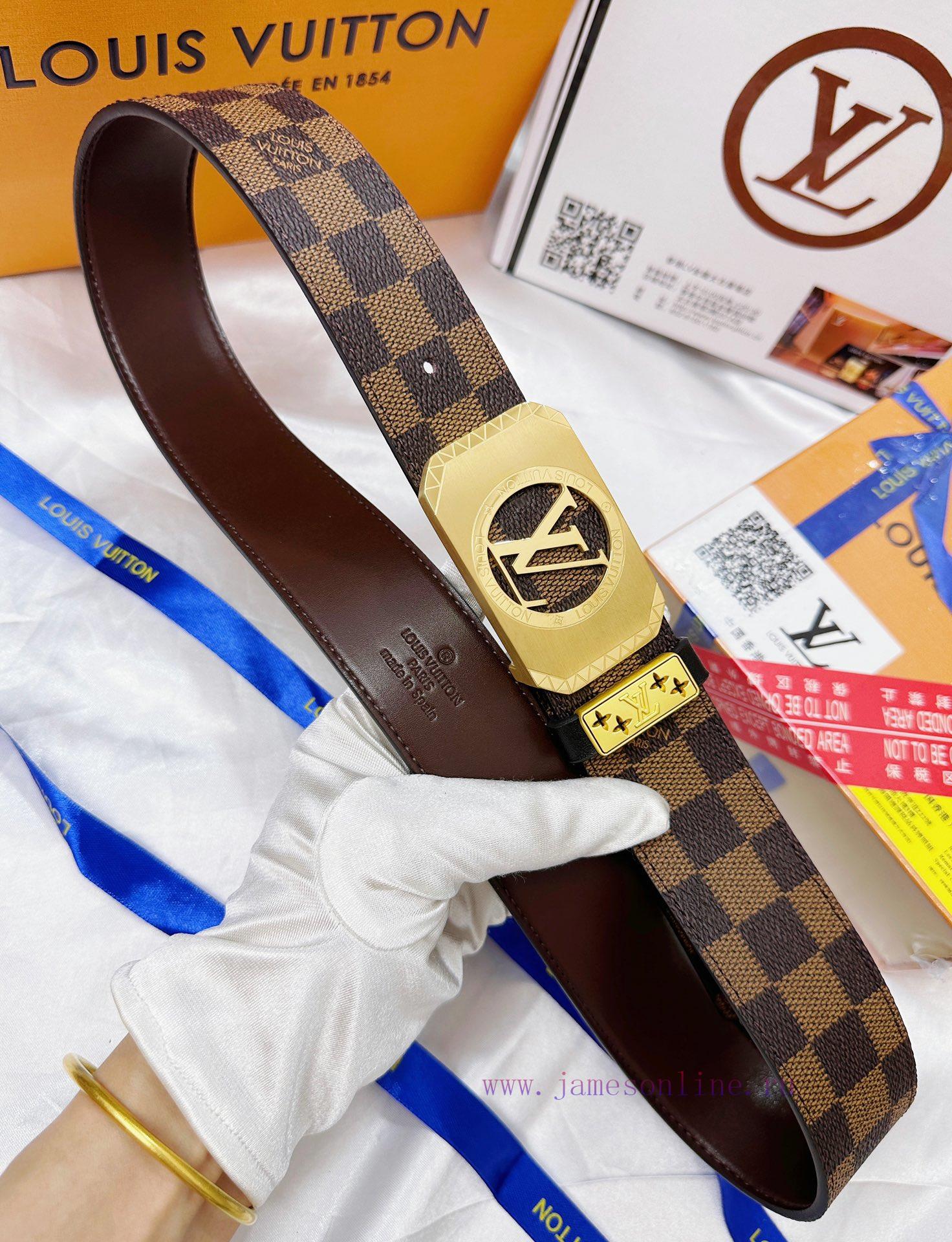 Belt LV Louis Vuitton's top tier replicaThe waistband is made of 100% cowhide, ensuring genu 96odj9ii - Image 8