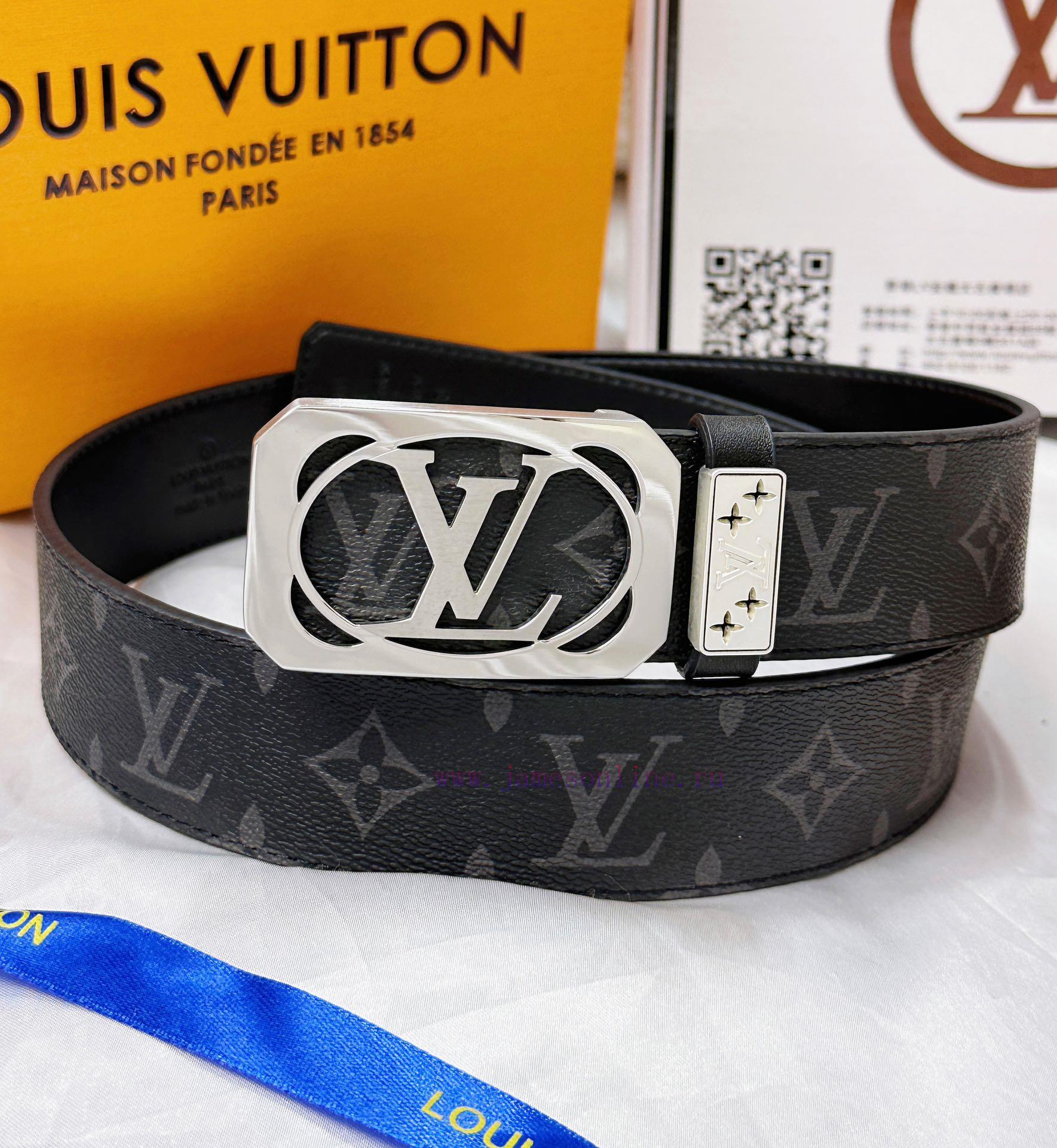 Belt LV Louis Vuitton's top tier replicaThe waistband is made of 100% cowhide, ensuring genu 3s9etrni - Image 6