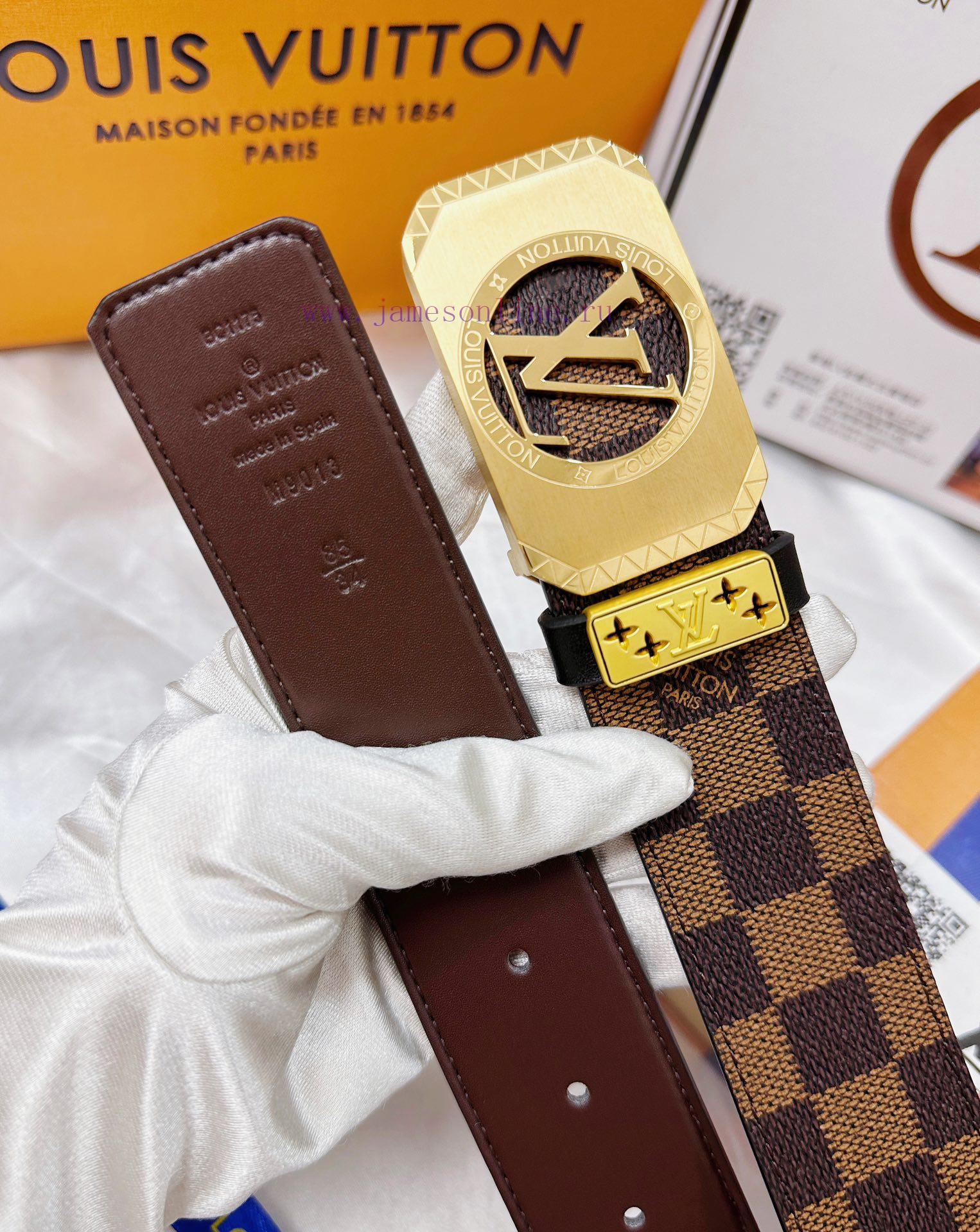 Belt LV Louis Vuitton's top tier replicaThe waistband is made of 100% cowhide, ensuring genu 96odj9ii - Image 9