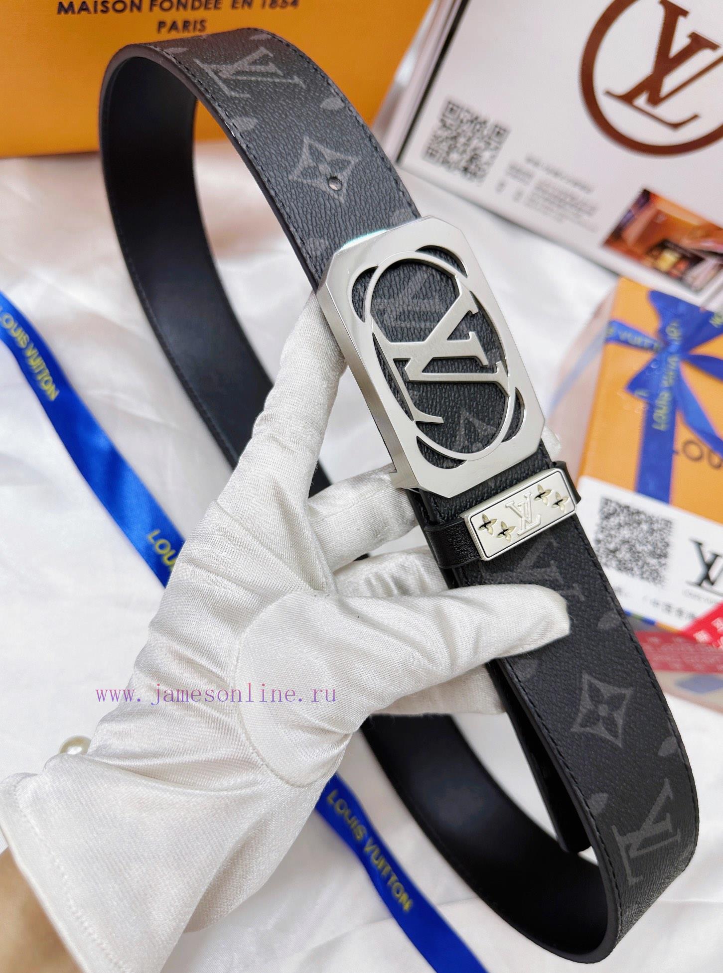 Belt LV Louis Vuitton's top tier replicaThe waistband is made of 100% cowhide, ensuring genu 3s9etrni - Image 7