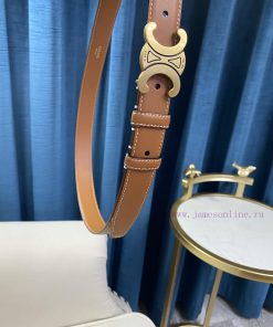 Celine Women's Belt, Women's Belt Series Specification 25mm Triumphal Arch Series with Compl ebeg27u9