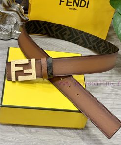 FENDI style with width of 4.0CM, double ring front and back waist belt, FF nail buckle, dual v7vvf5j6