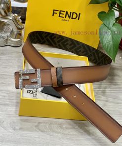 FENDI style with width of 4.0CM, double ring front and back waist belt, FF nail buckle, dual gyvx6o1u