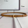 Herm è s women's needle buckle belt imported top layer cowhide, earthy yellow palm pattern s 0ttlkoj6