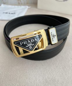 Prada PRADA Belt Automatic BeltAutomatic belt, classic acrylic pure steel material automatic 7bnvmn1p