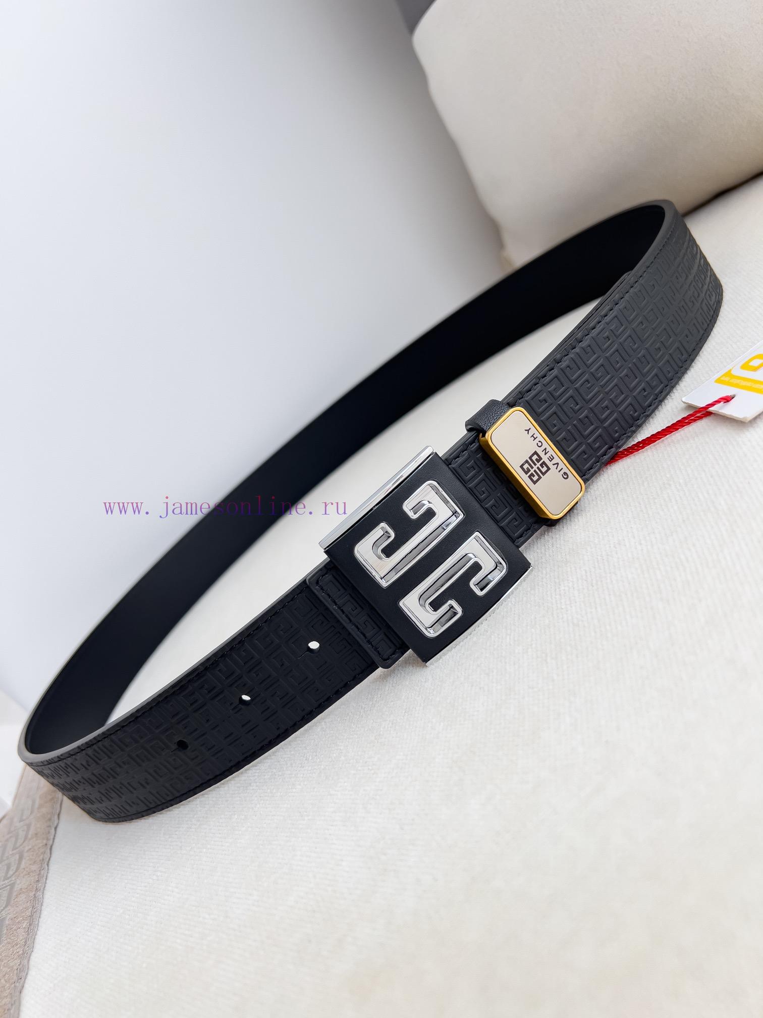 Givenchy GIVENCHY Belt ️ BeltHanging buckle, pure steel material buckle head, double-sided c 8ouwmpe5 - Image 6