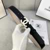 Width 3.0cm Chanel Women's Classic Belt and Strap New Smooth Inner Lining Matte Cowhide Silv qq941t1i