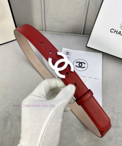 Width 3.0cm Chanel Women's Classic Belt and Strap New Smooth Inner Lining Matte Cowhide Silv a2xwalb1