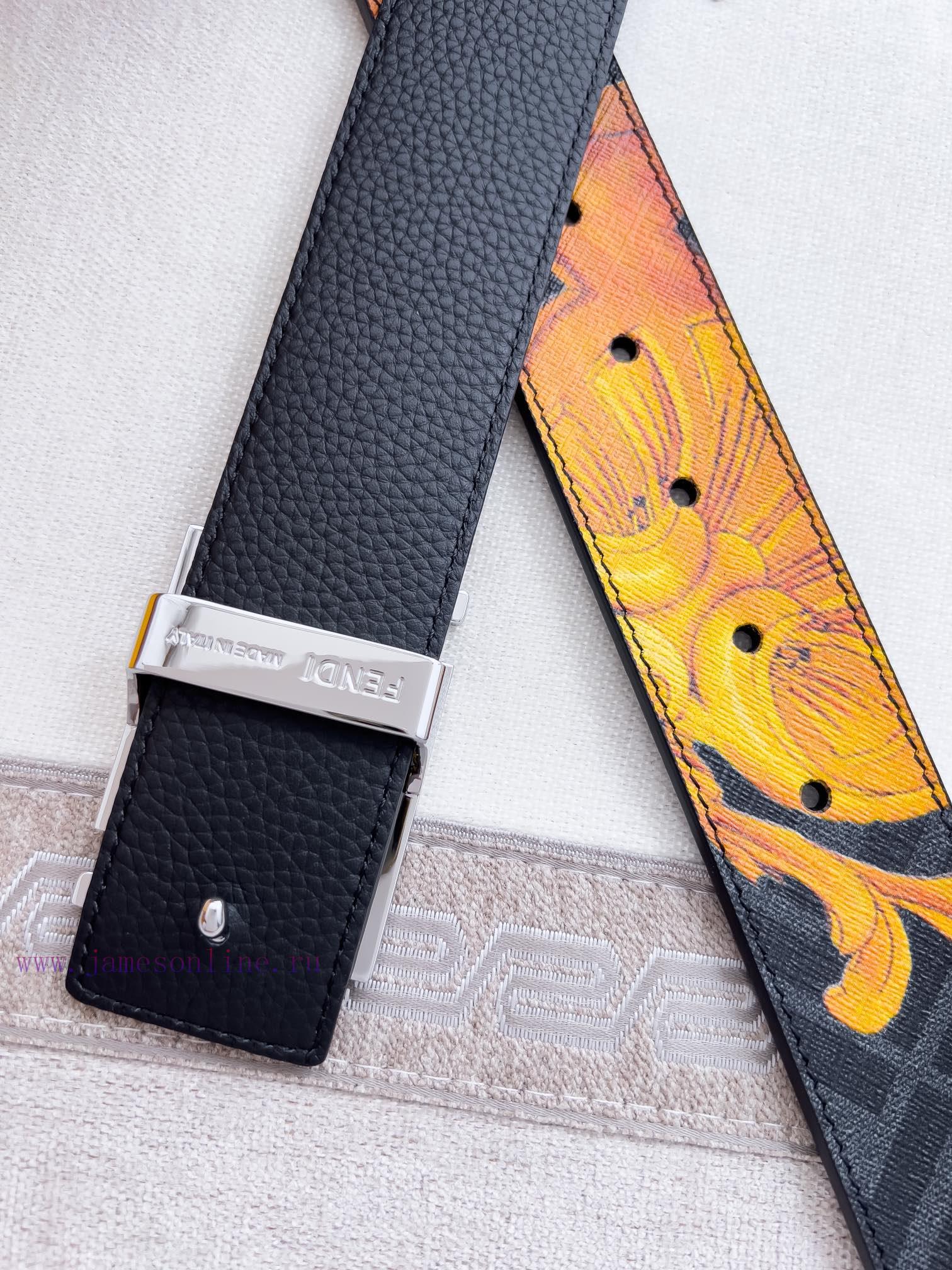 Fendi FENDI ️ Belt and beltBuckle, original classic pure copper boutique letter buckle, phot jea1ib8l - Image 6