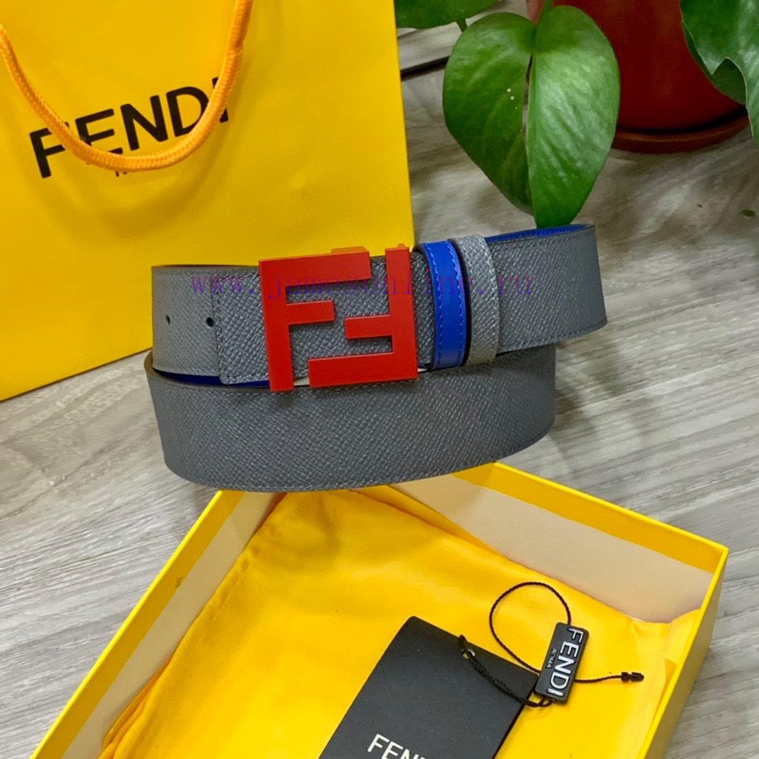 FENDL 40MM wide double-sided original calf leather with a single ruthenium palladium plated vj42acza - Image 7