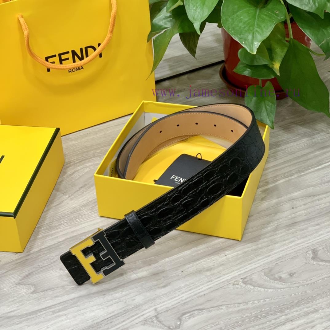 Comes with a complete gift boxFENDL 40MM wide double-sided original calf leather with a sing fqatmtj4