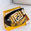 Fendi FENDI ️ Belt and beltBuckle, original classic pure copper boutique letter buckle, phot n2atvwmw