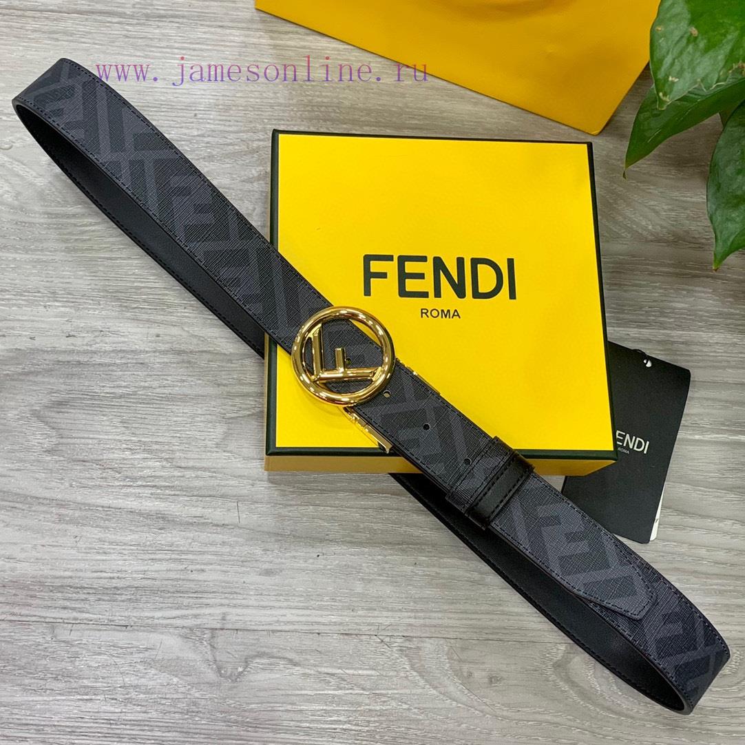 FENDI/Fendi wide 35mm imported double-sided cowhide with original pure copper tail clip, pro ifchjs8r - Image 7