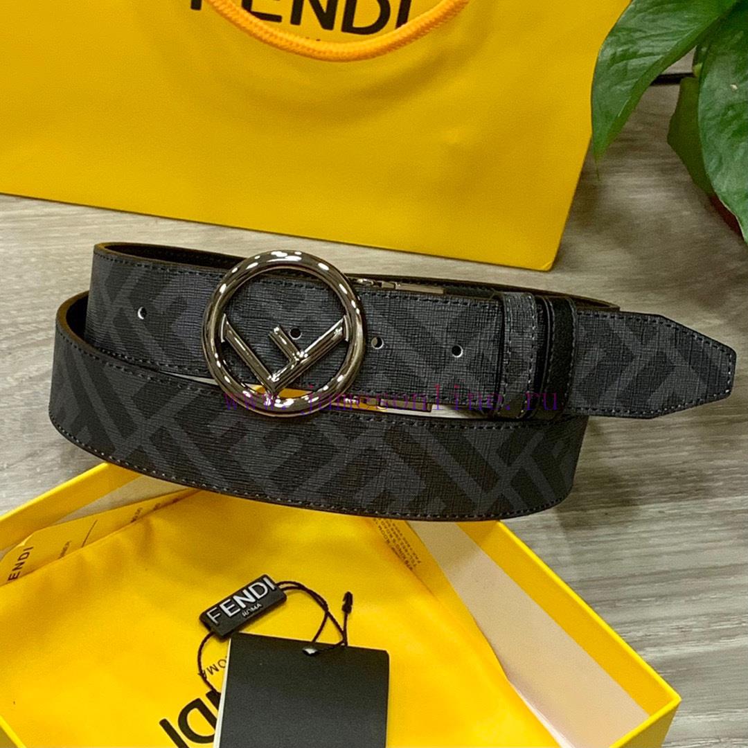 FENDI/Fendi wide 35mm imported double-sided cowhide with original pure copper tail clip, pro 0pp2rbkk - Image 6