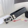 Prada PRADA ️ Belt and beltBuckle, classic pure steel material buckle, top layer cowhide, ph admlz730