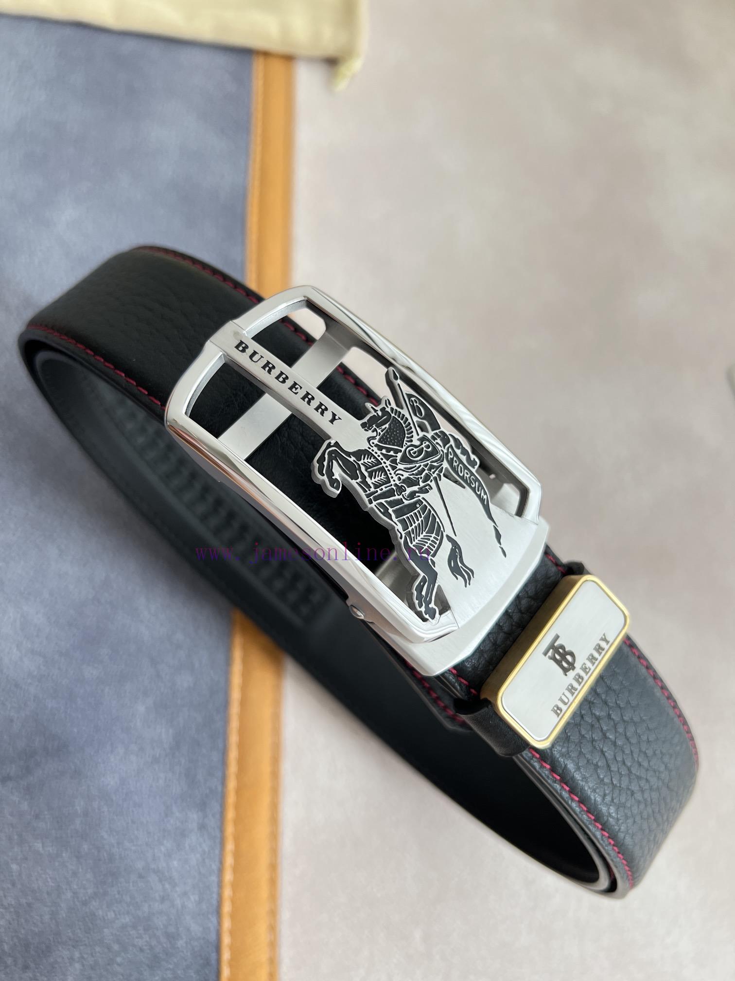 Burberry Burberry Belt ️ Automatic BeltAutomatic buckle, made of pure steel material, automa frxqd542 - Image 4