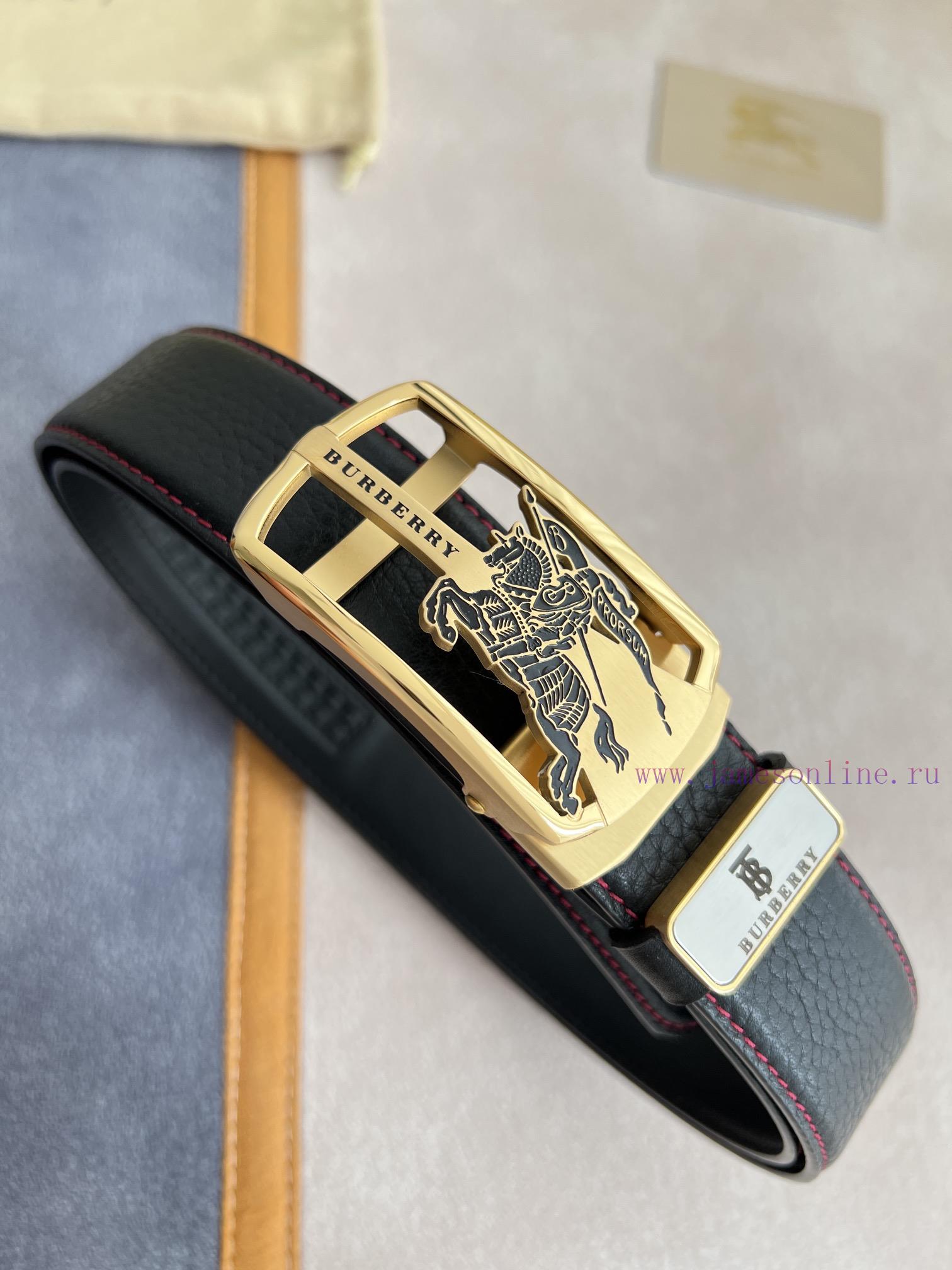 Burberry Burberry Belt ️ Automatic BeltAutomatic buckle, made of pure steel material, automa frxqd542 - Image 5