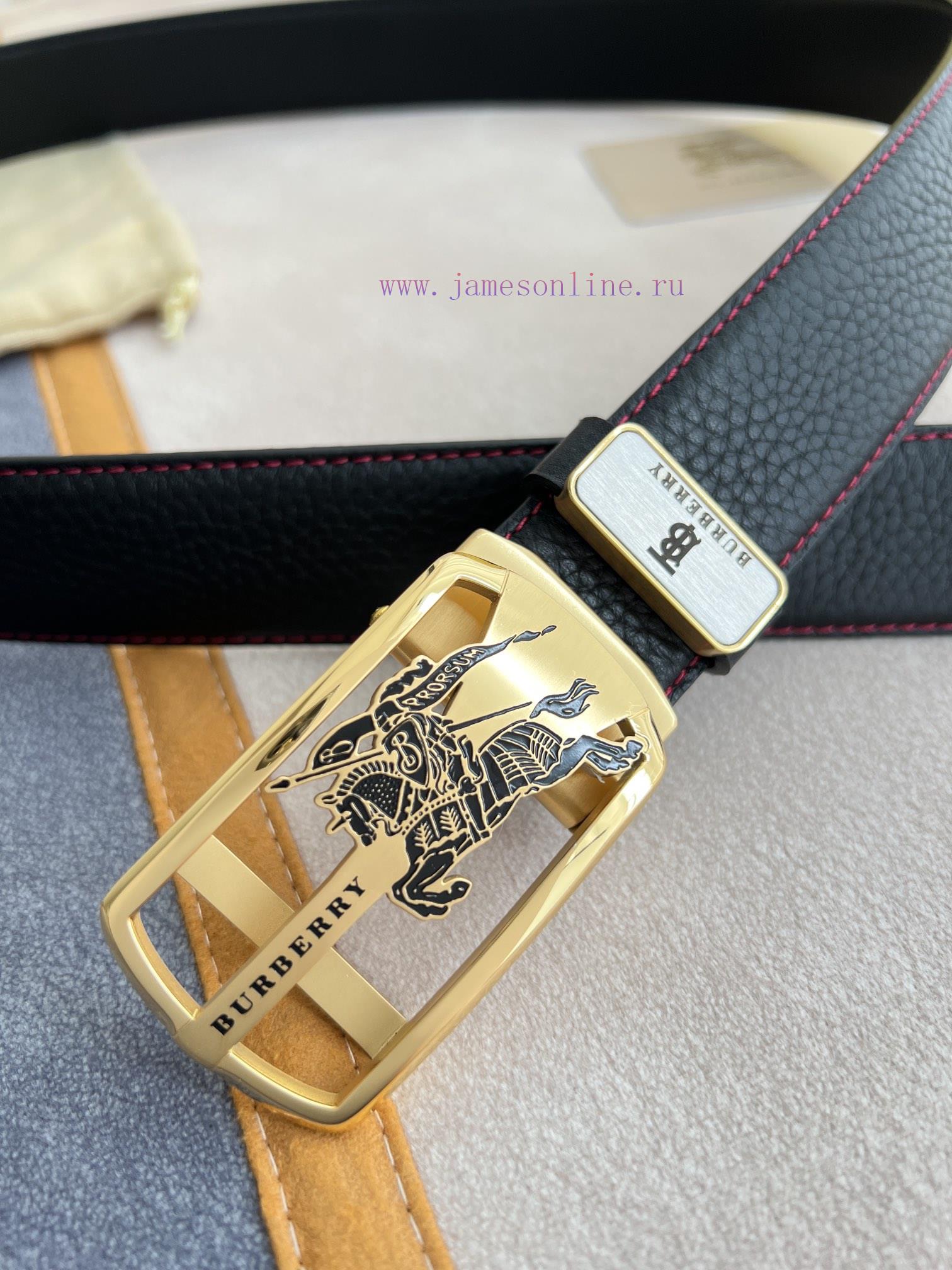 Burberry Burberry Belt ️ Automatic BeltAutomatic buckle, made of pure steel material, automa frxqd542 - Image 7