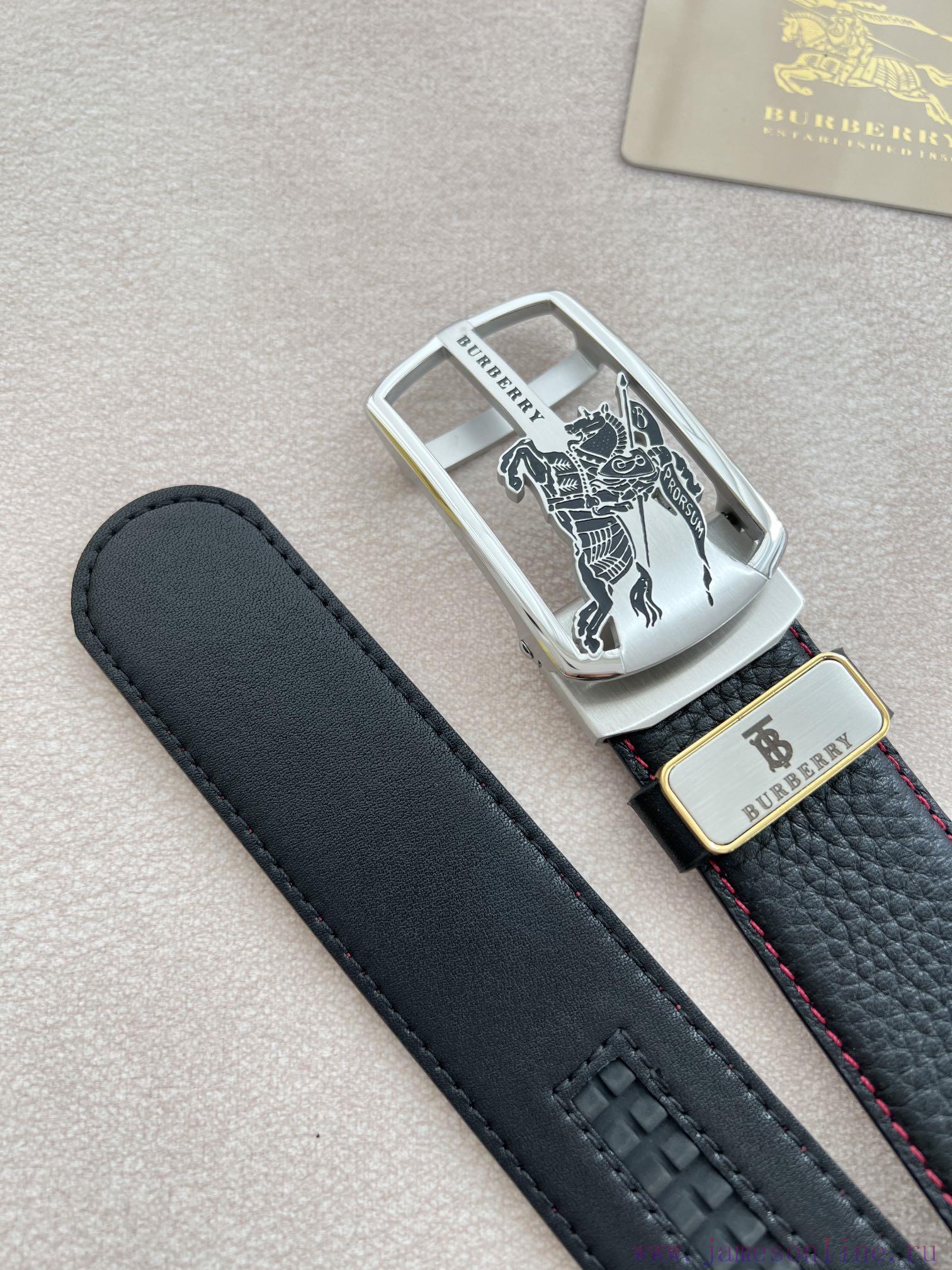 Burberry Burberry Belt ️ Automatic BeltAutomatic buckle, made of pure steel material, automa frxqd542 - Image 8