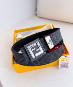 Fendi FENDI ️ Belt and beltBuckle, original classic pure copper boutique letter buckle, phot ffxwtih7