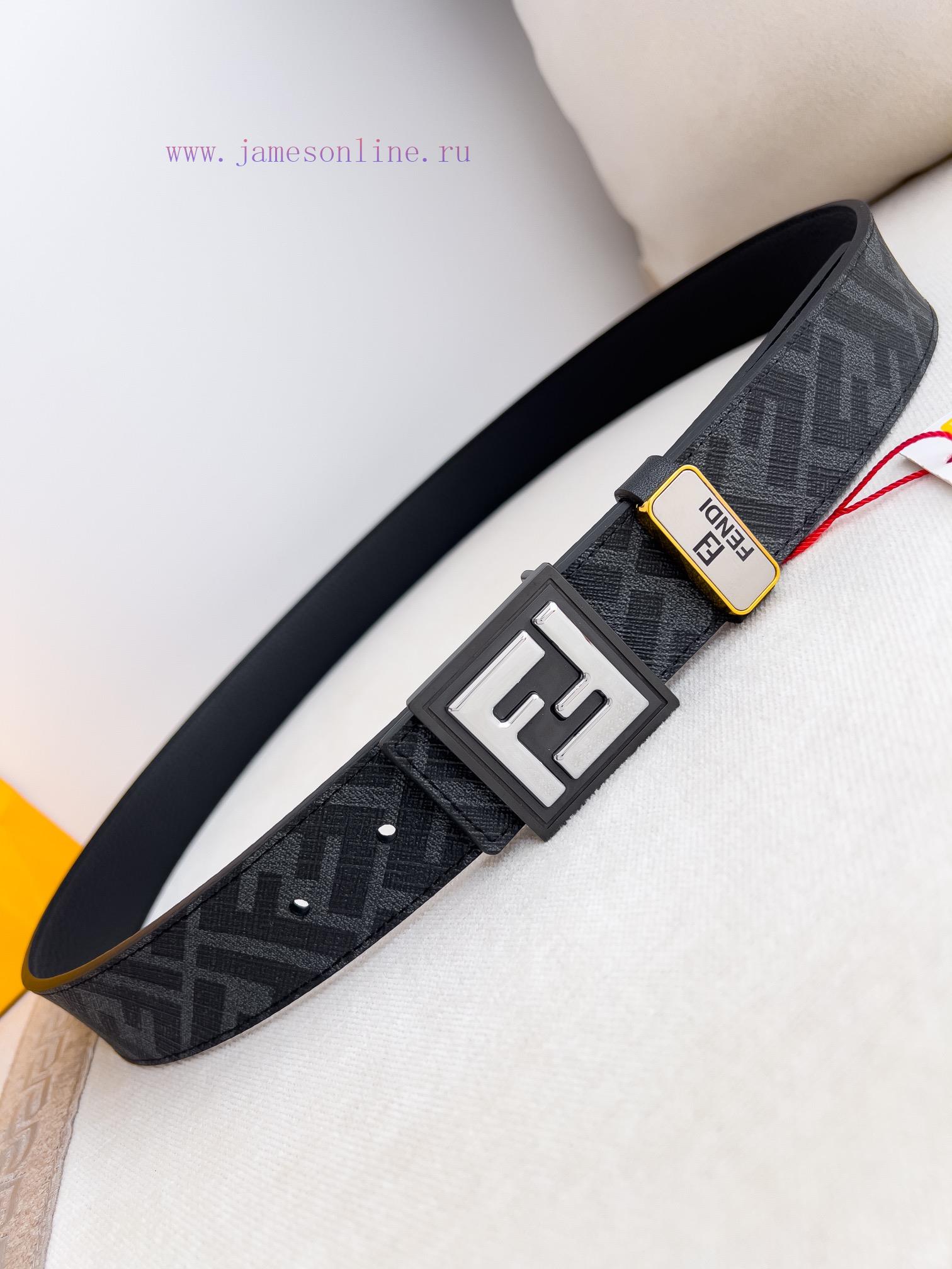 Fendi FENDI ️ Belt and beltBuckle, original classic pure copper boutique letter buckle, phot ffxwtih7 - Image 7