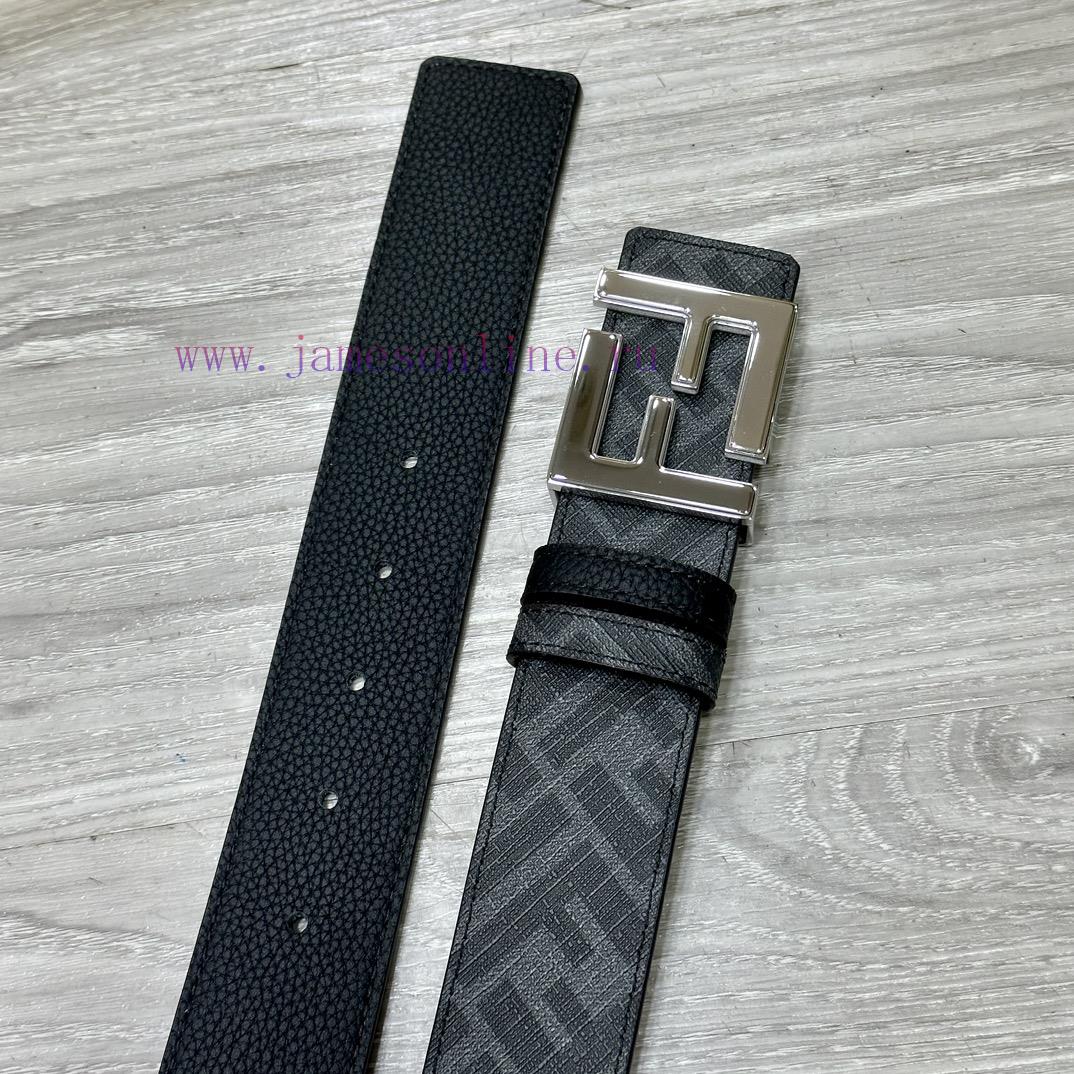 FENDI FendiFull set of the same width 4.0CM double ring front and back waist belt FF nail bu yjuqaonr - Image 8