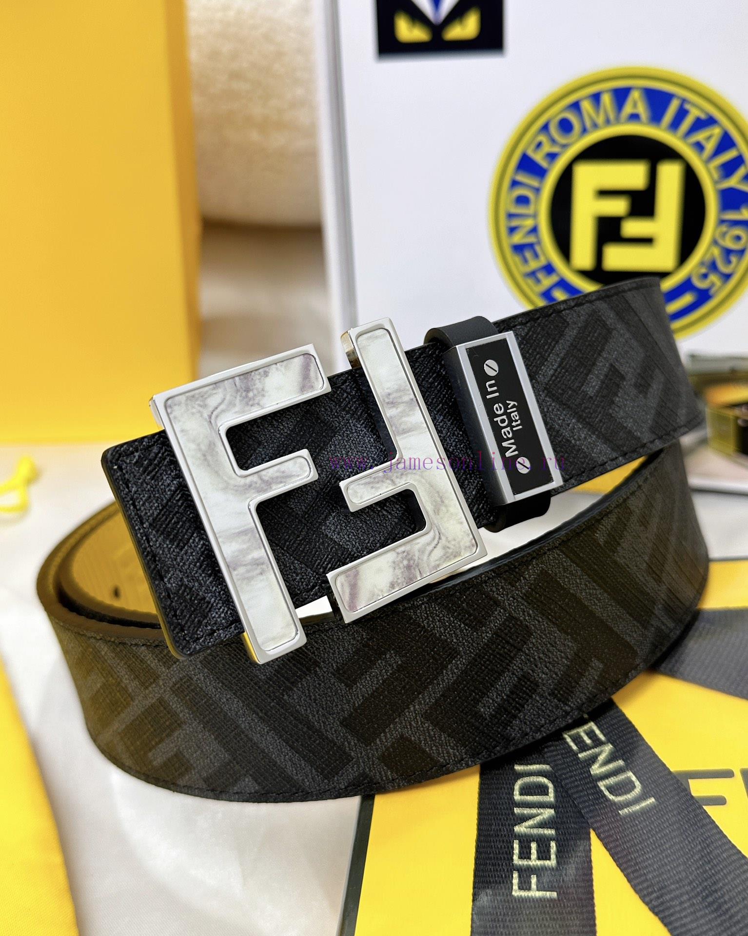 Belt FENDI Fendi ReproductionThe waistband is made of 100% cowhide, ensuring genuine leather mxbyrznj - Image 3