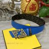 FENDI style with width of 4.0CM, double ring front and back waist belt, FF nail buckle, dual aqqxmnjt