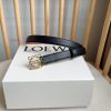 LOEWE's latest same style waist belt [Celebration] [Celebration] Plain cowhide leather belt gx2kvtbs