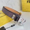 Fendi FENDI ️ Belt and beltBuckle, original classic pure copper boutique letter buckle, phot 2y5qnbry