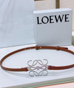 Luo Yiwei LOEWEOfficial synchronization of women's belt, hollow metal belt, smooth cowhide l 76y9epup