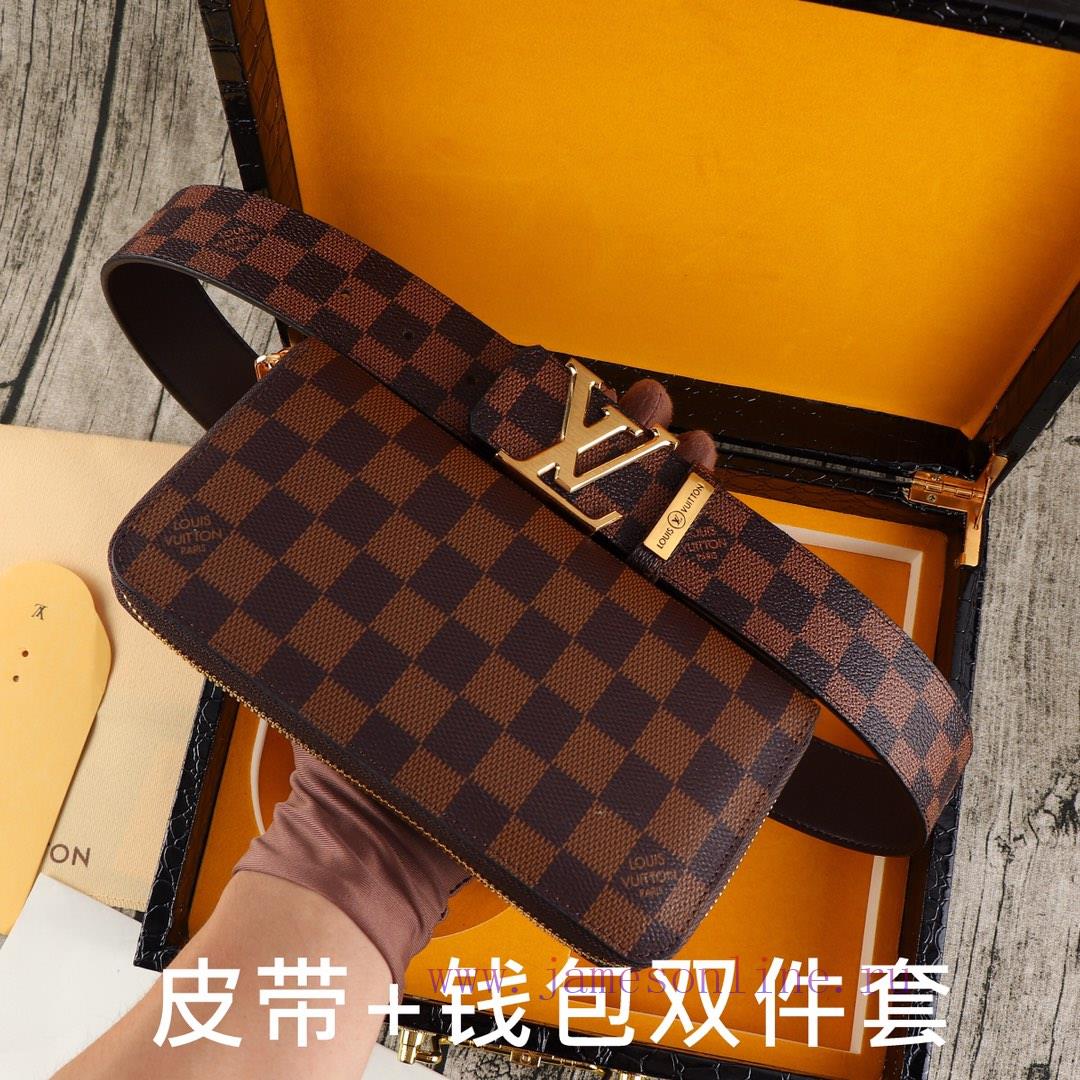 LV. Yiluweideng two-piece setWooden box, belt+wallet, two-piece setGrade: Italian imported 1 ksmy0pgz - Image 2