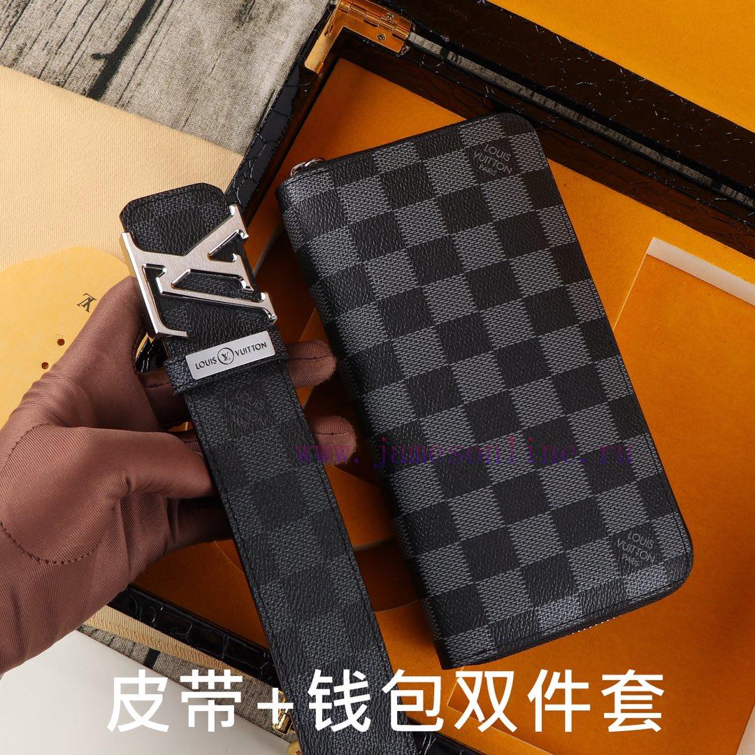 LV. Yiluweideng two-piece setWooden box, belt+wallet, two-piece setGrade: Italian imported 1 jq2djfej - Image 6