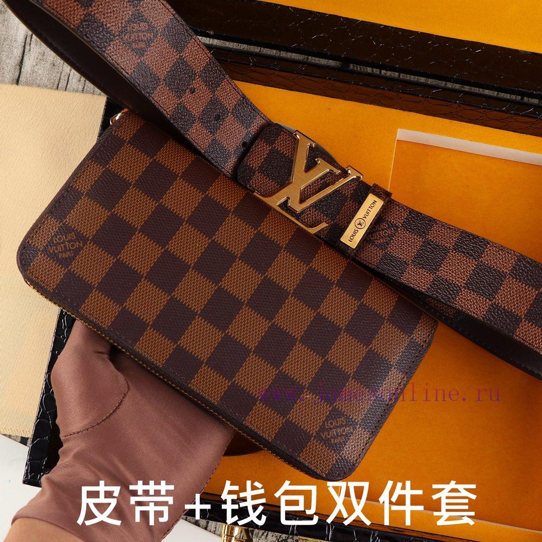 LV. Yiluweideng two-piece setWooden box, belt+wallet, two-piece setGrade: Italian imported 1 ksmy0pgz - Image 7