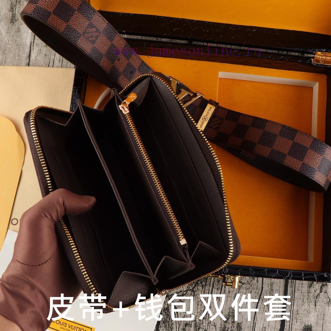LV. Yiluweideng two-piece setWooden box, belt+wallet, two-piece setGrade: Italian imported 1 ksmy0pgz - Image 8