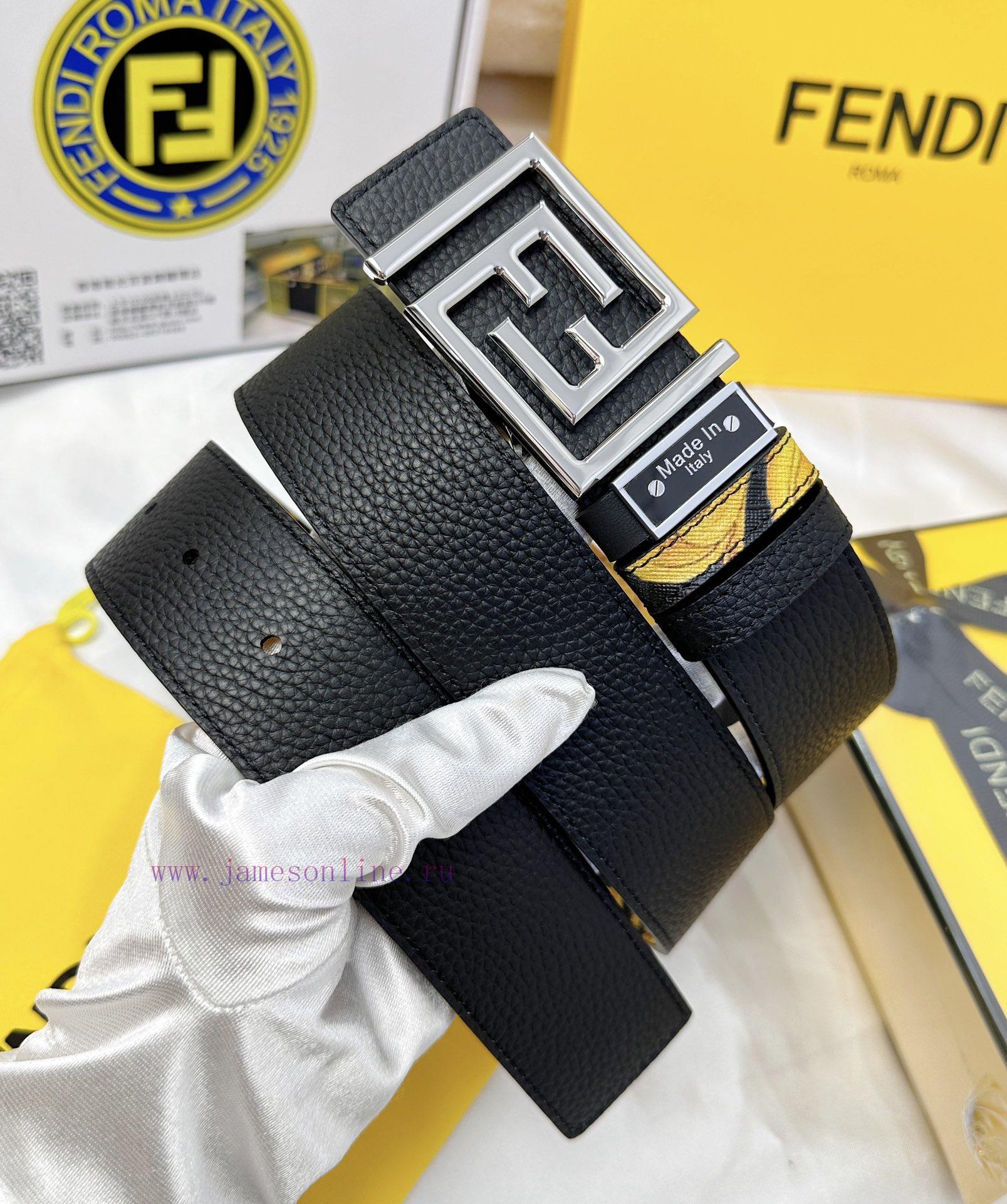Belt FENDI Fendi ReproductionThe waistband is made of 100% cowhide, ensuring a double-layer u8ucy39i - Image 2