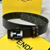 FENDI FendiFull set of the same width 4.0CM double ring front and back waist belt FF nail bu yvs1bysn