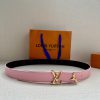 This 3.4-wide LV Initiales double-sided belt is made of brand new lychee leather, with a ric 8h0lzx3q