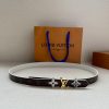 The 2.0-wide LV Trio double-sided belt is made of delicate cowhide leather and Monogram canv d6fdq812