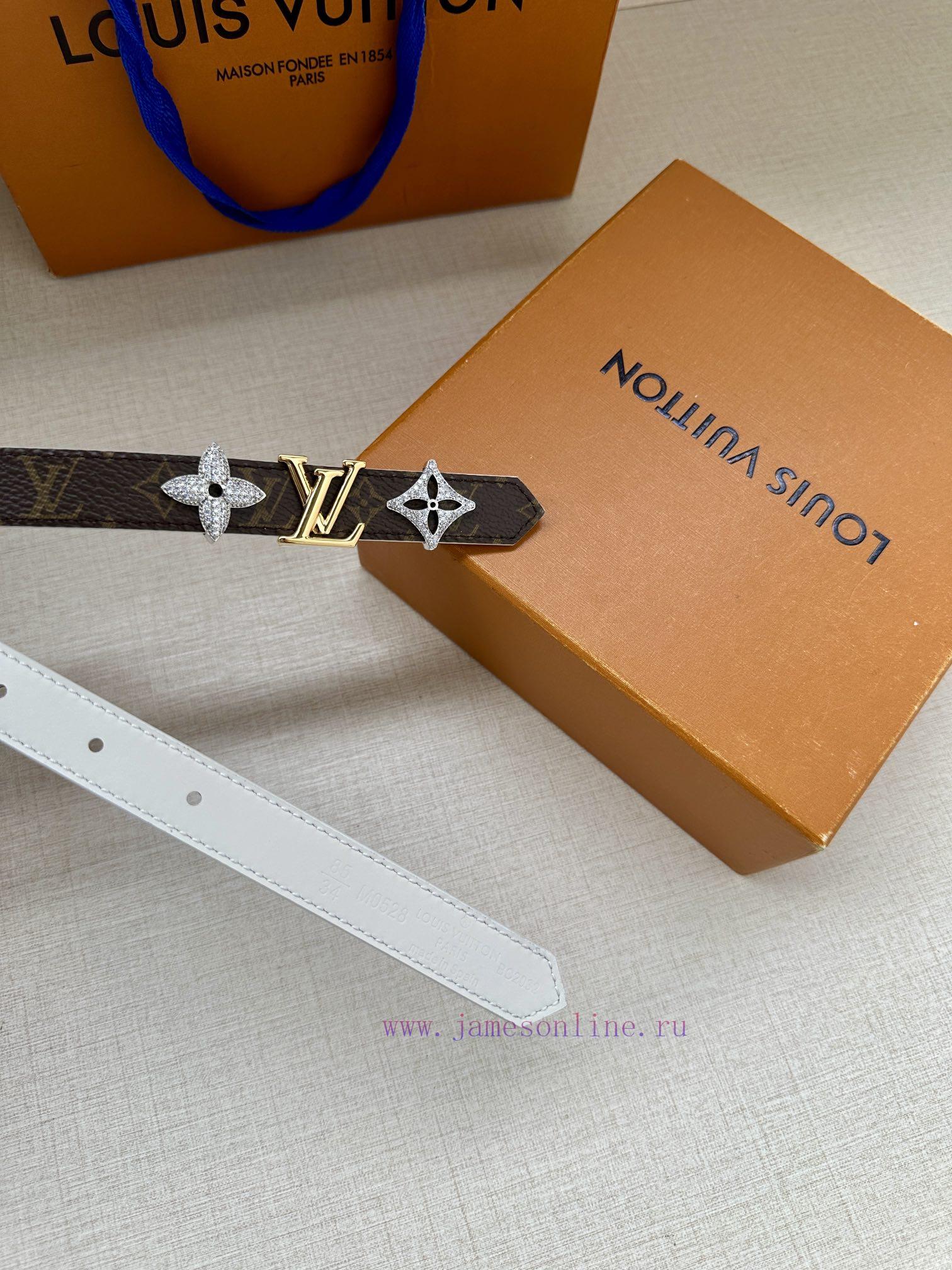The 2.0-wide LV Trio double-sided belt is made of delicate cowhide leather and Monogram canv d6fdq812 - Image 6