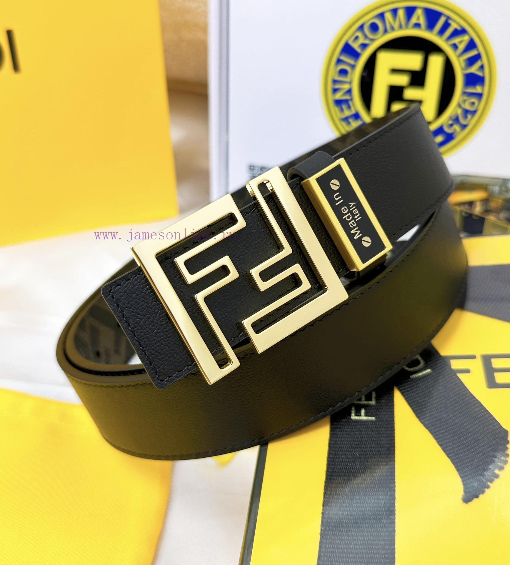 Belt FENDI Fendi ReproductionThe waistband is made of 100% cowhide, ensuring a double-layer 8h6h5ccs - Image 3